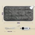 thumbnail image 4 of Heating Pad, Weighted Heating Pad with Massaging Vibrations, Massage Heating Pad for Back Cramps Shoulder Pain Relief, 6 Heat Settings & 4 Massage Modes, Gifts for Christmas, 24” x 12”, 4 of 7