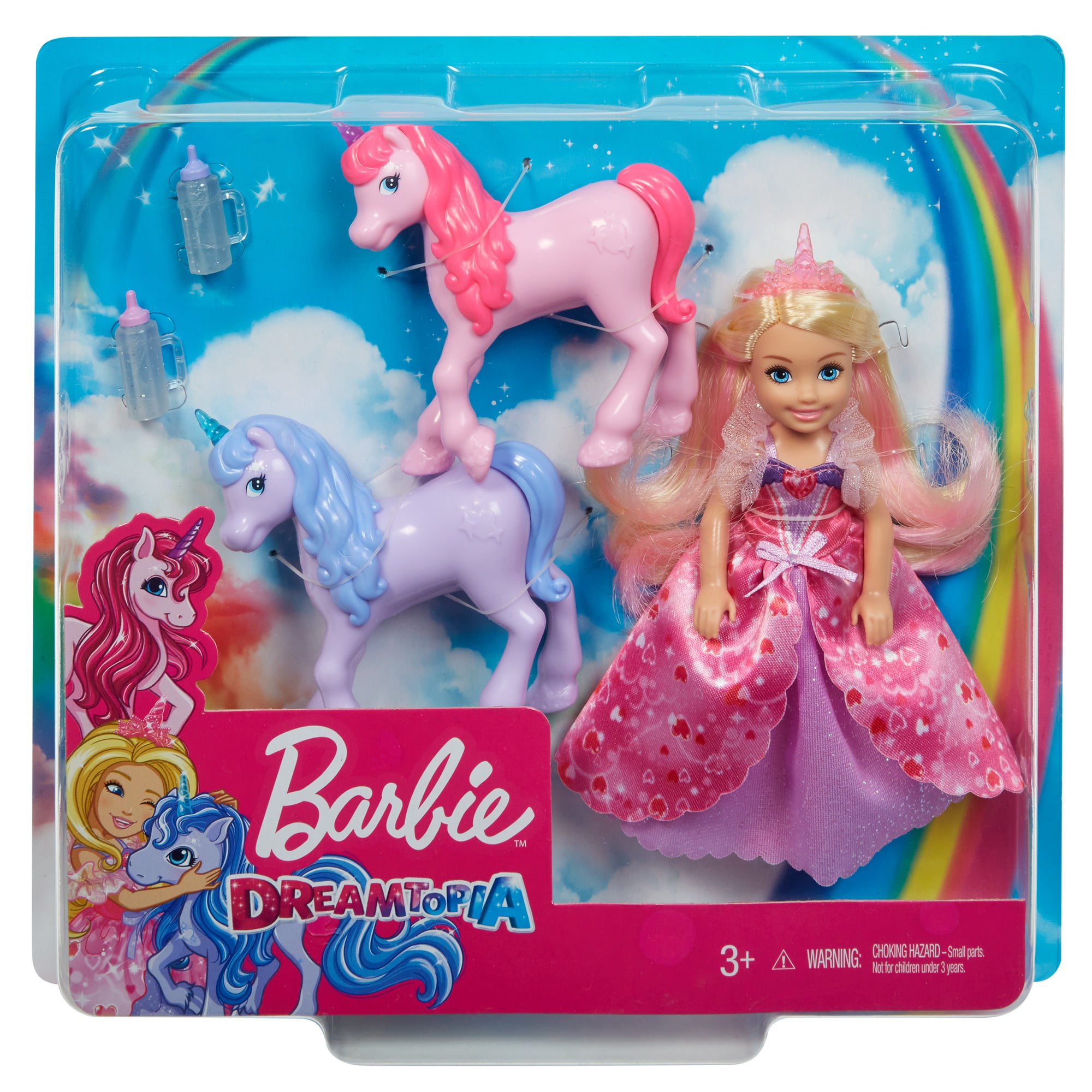 Barbie dreamtopia Chelsea et 2 de doux lait et keksfreunde/Mattel 