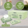 thumbnail image 5 of ProHeal X Large Adult Wet Wipes – [610 Count] 12" x 8" Disposable Incontinence Wipes for Body - Adult Washcloths, 5 of 6