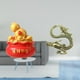 thumbnail image 2 of Escultura de escritorio,Estatua de la Cuenca del Tesoro,regalo de cumpleaños de Feng Shui,Escultura china,Minifigura china de latón para decoración de escritorio,Adorno de mesa en miniatura, 2 of 8