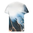 thumbnail image 4 of Teissuly Men Casual Fashion Round Neck Pullover Print T-Shirt Short Sleeve Tops, 4 of 4