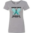 thumbnail image 3 of Inktastic Ovarian Cancer Awareness Hope Support and Love Women's T-Shirt, 3 of 5