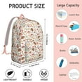 thumbnail image 5 of Hedgehogs and Red Mushrooms Snails Pattern Backpack for School,Cute School Bag,Schoolbag with Adjustable Shoulder Straps & Padded Back,15.7"x11.8"x5.5", 5 of 5