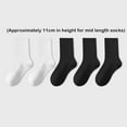thumbnail image 2 of Prolriy Mens Socks, Mens Dress Socks 5 Socks Men's Summer Socks Absorbent Mid Tube Socks Black Business Sports Stockings Socks for Men Black3, 2 of 9