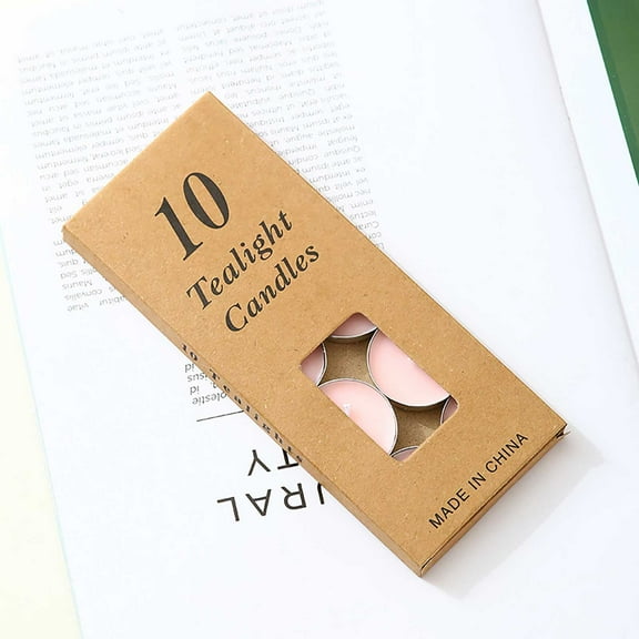 Soy Wax Tealight Candles 10 PCS 5 Hours Votive Candles(100% Natural Soy Wax Tea Lights Candles) Bulk Unscented Candles Mini Candle Use on Wedding Family Reunion Make a Birthday Wish Holiday Decor