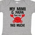 thumbnail image 4 of Inktastic Mimi and Papa Love Me Crab Boys or Girls Baby Bodysuit, 4 of 5