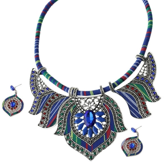 OUNONA 1 Set Bohemian Earrings and Necklace Jewelry Set for Women