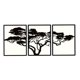 thumbnail image 4 of 3 piezas de arte de pared de metal, regalo moderno, decorativo, impermeable, listo para colgar. 293 cm, 4 of 9