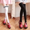 thumbnail image 4 of Medias de terciopelo de primavera y otoño, calcetines blancos japoneses para estudiantes, calcetines altos hasta la rodilla para niños, medias negras de uniforme jk, 4 of 6