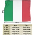 thumbnail image 4 of Ultra Soft Blanket Italy Flag 1 Throws Blanket Plush Fuzzy Lightweight Couch Sofa Bed Warm Cozy Flannel Blanket for Kids and Adults Gift 50"X40", 4 of 6