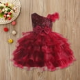 thumbnail image 3 of Fozruso Girls A-Line Dresses Elegant Dress For Girls Formal Gown With Sash Toddler Party Attire For Birthday Celebration And Holiday Events Idea For Sizes 3-4 Years, 3 of 5
