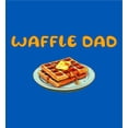 thumbnail image 4 of Waffle Dad Dad Jokes for Father's Day Men's Royal Blue Crew Neck Short Sleeve Tee-3XL, 4 of 4