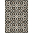 thumbnail image 2 of 10' X 14' Charcoal Silver And Copper Floral Medallion Washable Indoor Outdoor Area Rug, 2 of 5