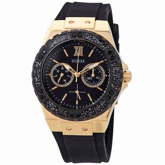 Guess Limelight Crystal Black Dial Ladies Watch W1053L7