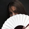 thumbnail image 5 of Masteelf 2 8 Inch Fabric Handheld Folding Fans Chinese Style Fabric Folding Handheld Folded Dance Fans Blank DIY Fans for Wedding Gift Party Favors, 5 of 10