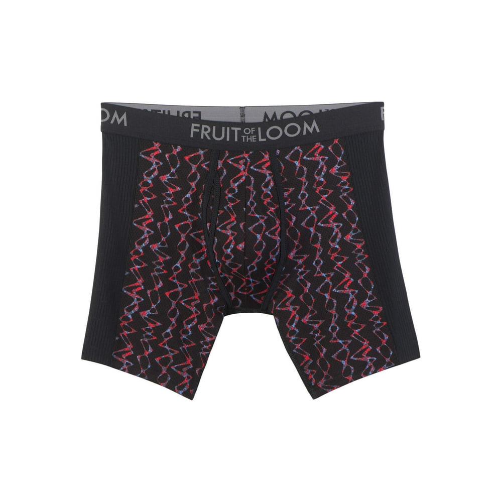 Fruit of the Loom Men's Breathable with Ultra Flex Boxer Briefs, 1 Pack