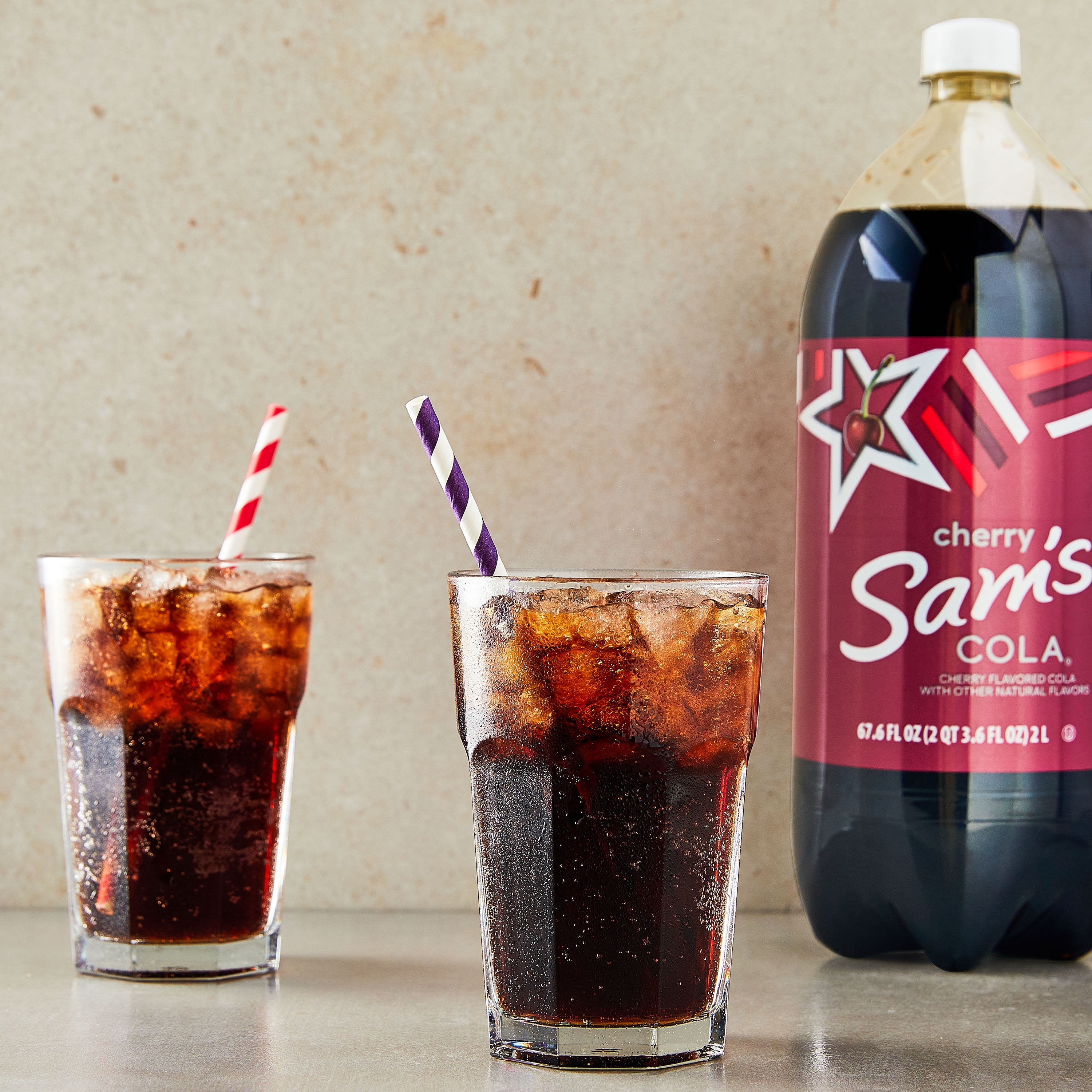 Sam's Cola Cherry Soda, 2 Liter Bottle