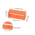 thumbnail image 2 of Uxcell 6pack Watch Strap Loop Fastener Rings 18mm Rubber Watch Holder Keeper Orange, 2 of 6
