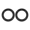 thumbnail image 2 of 2 Pcs Haut-Parleur Audio de Voiture 4 Po Anneau Noir Modification Automobile Remplacement Universel, 2 of 5