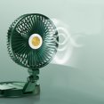 thumbnail image 2 of Ventilador de lámpara de escritorio personal plegable Gloria Recarga USB Verde, 2 of 9