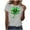 Gray#, variant on MELDVDIB Womens St. Patrick's Printed T-Shirts More Styles Basic Short Sleeve Summer Tops Fashion Casual Light Weight Crewneck Pullover Tees