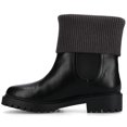 thumbnail image 2 of Journee Womens Isabeau Round Toe Block Heel Casual Comfort Chelsea Boots, Widths Available, 2 of 9