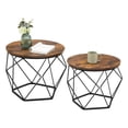thumbnail image 1 of Juego de mesa de café VASAGLE Small Round con marco de acero (2 unidades), 1 of 9