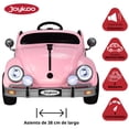 thumbnail image 3 of Montable para Niños Vocho Eléctrico JOYKOO Control Remoto Luz 12V Rosa, 3 of 8