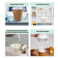 thumbnail image 6 of BCZHQQ Small DIY Ice Cream Maker - Home Original Auto-Stir Yogurt Machine,360° Blade,34 RPM,ABS,16x16x26cm (6.3x6.3x10.2in),Brown, 6 of 6