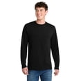thumbnail image 6 of Port & Company Tall Long Sleeve 50/50 Cotton/Poly T-Shirt, 2XLT, Jet Black, 6 of 7