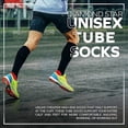 thumbnail image 2 of Diamond Star Men’s Tube Socks – Premium Cushioned Cotton Over the Calf Athletic Knee High Socks (Black - 6 Pairs 26 inches Mid Calf Socks fit size 10-15), 2 of 6