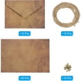 thumbnail image 4 of YSTIANN 10PCS Vintage Gift Card Envelopes, Elegant Rose & Four-Leaf Design for Christmas Cards & Wedding Invitations, Retro Style Envelopes for Greetings & Keepsakes WJ85-4528, 4 of 6