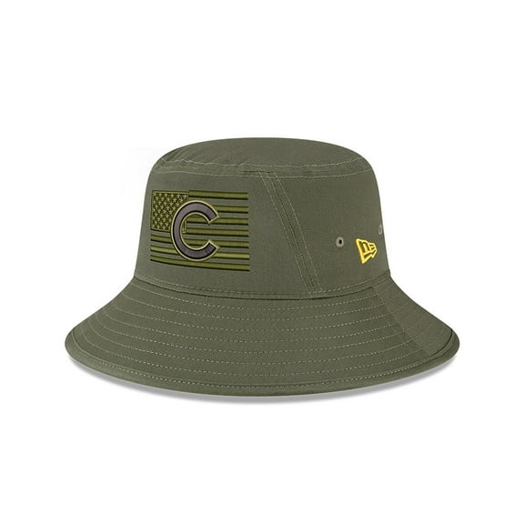 Men's New Era Green Chicago Cubs 2023 Armed Forces Day Bucket Hat