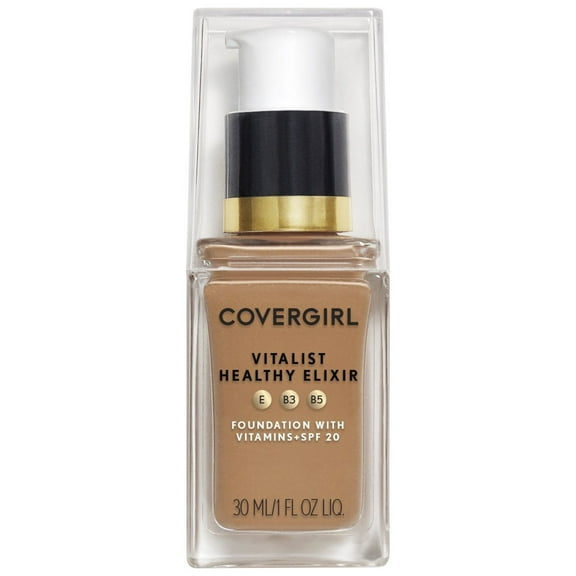 Covergirl Vitalist Healthy Elixir Foundation - Discover a Radiant Glow with Golden Tan 757 (1 oz), Exquisite Packaging Variation