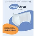 Wearever Men's Incontinence Underwear Open Fly Washable Briefs, Maximum