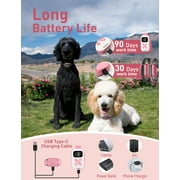 DOGLinsen 2-in-1 Bark and Shock Collar for Dogs, Smart Anti Barking Dog Training Collar with 5 Adjustable Sensitivity, Automatic Bark Collar with Remote, Vibration, Beep, Shock and Automatic