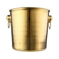 thumbnail image 1 of Seau à Glace en Acier Inoxydable Épaissi à Tête de Tigre de Grande Valeur pour la Maison Ktv Bars Clubs Seaux à Champagne Seaux à Glace Rouges Ensemble Porte-Gobelet Support Mural Tasse avec Couvercle Anti-Déversement Acrylique Sans Pied, 1 of 4