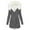 Grey, variant on Winter clothing for women Plus Size Longline Hooded Coat For With Zip Front And Pockets Mid Length Tunic Style Thickened Warm Winter Jacket Outerwear