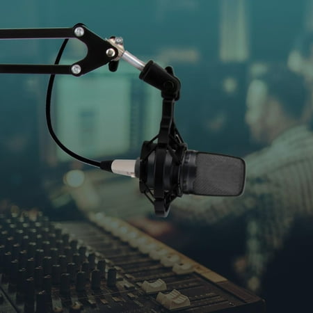 PylePro - Suspension Boom Scissor Microphone Stand with Shock Mount Holder