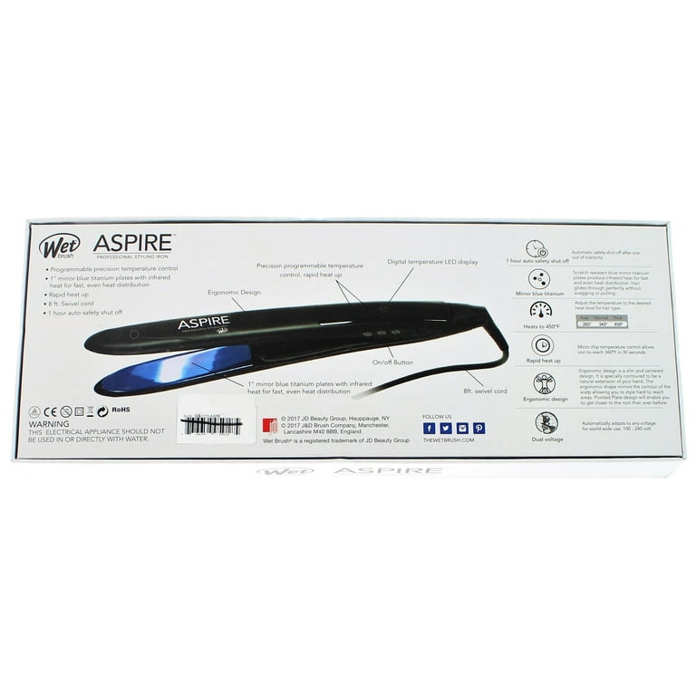 Wet brush 2025 aspire flat iron