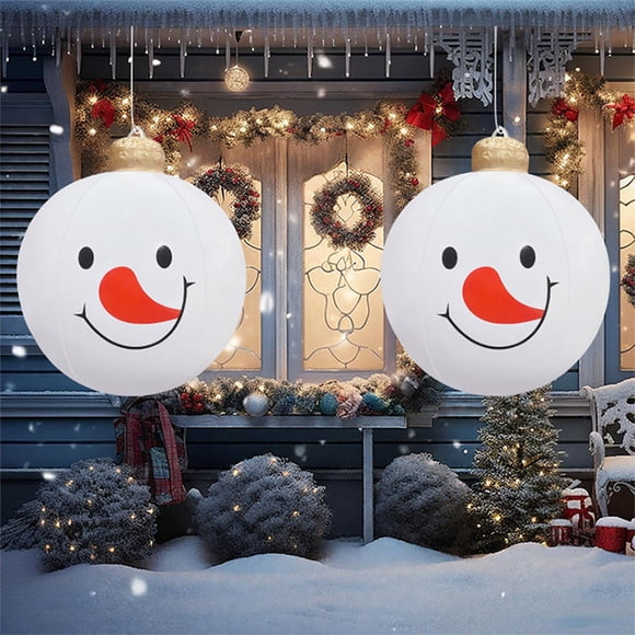 Giant Pvc Inflatable Christmas Ball,Inflatable Christmas Ball Snowman ,Snowman Inflatable Christmas Outdoor Decoration Large Giant Xmas Inflatables Outdoor Decorations for Wall Farmhouse Home Decor