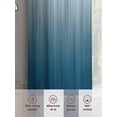 thumbnail image 6 of Navy Blue Ombre Sheer Curtains 2 Panels Set Contemporary Gradient Abstract Sheer Window Curtains Light Filtering Rod Pocket Voile Drapes for Bedroom Living Room 52"x63", 6 of 8