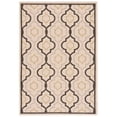 thumbnail image 1 of Tapis Rectangulaire Moyen de 5 Pi 3 Po x 7 Pi 7 Po pour Cour Intérieure et Extérieure, Beige et Noir, 1 of 1