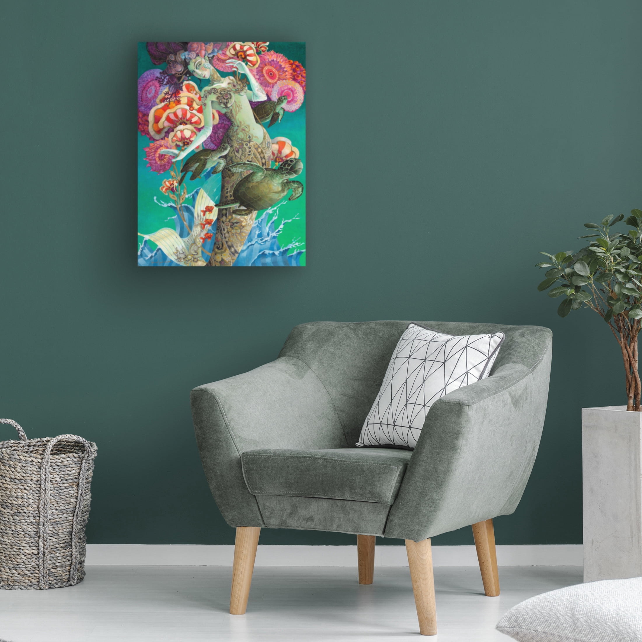 Canvas Wall Art - David Galchutt 'Rise Up' Wall Art for Living Room, Bedroom, or Office Décor by Trademark Fine Art - 14 x 19 Inches
