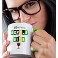 thumbnail image 2 of 3dRose, Funny Cute All I need are Wordle and Wine Wordle Word Game Cartoon , 11oz Two-Tone Green Mug, 2 of 7