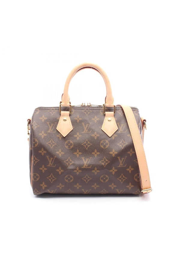 Pre-Owned Louis Vuitton Speedy Bandouliere 25 Monogram Handbag, PVC-Coated Canvas and... (Good)