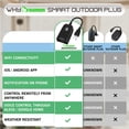 thumbnail image 2 of Braumm Minuterie Wi-Fi Extérieure, Moniteur à Distance Wifi Extérieur Intelligent ETL Liste 125VAC/15A, Prise Mise à la Terre Étanche Compatible avec Alexa et Google Assistant Contrôle Vocal - Noir, 2 of 7