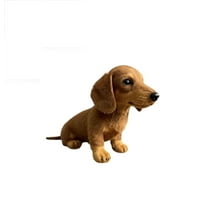 Meitianfacai Dachshund Stuffed Animal - Stress Relief Hugging Pillow Toy for Anxiety Relief, Portable Soothing Companion with Realistic Features​