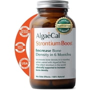 AlgaeCal Strontium Boost - Clinically Supported to Increase Bone Density in 6 months when paired with AlgaeCal Plus, Strontium Citrate, 1-Month Supply