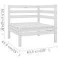 thumbnail image 4 of vidaXL 8 Piece Garden Lounge Set Solid Wood Pine White, 4 of 5